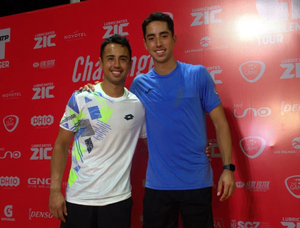 Los hermanos Hugo (izq.) y Murkel Dellien estarán presentes en el torneo. Foto: Challenger Bolivia.