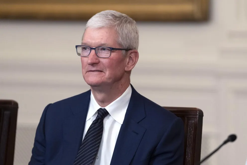 El CEO de Apple, Tim Cook, en una fotografía de archivo. Foto: EFE