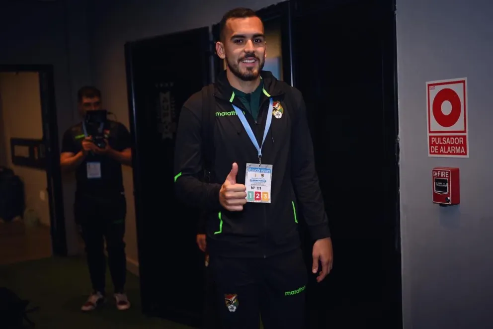 Haquin durante una convocatoria anterior con la selección. Foto: FBF.