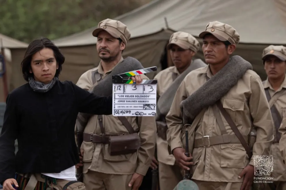 Una de las escenas de Los viejos soldados de Jorge Sanjinés                             FOTO: Grupo Ukamau