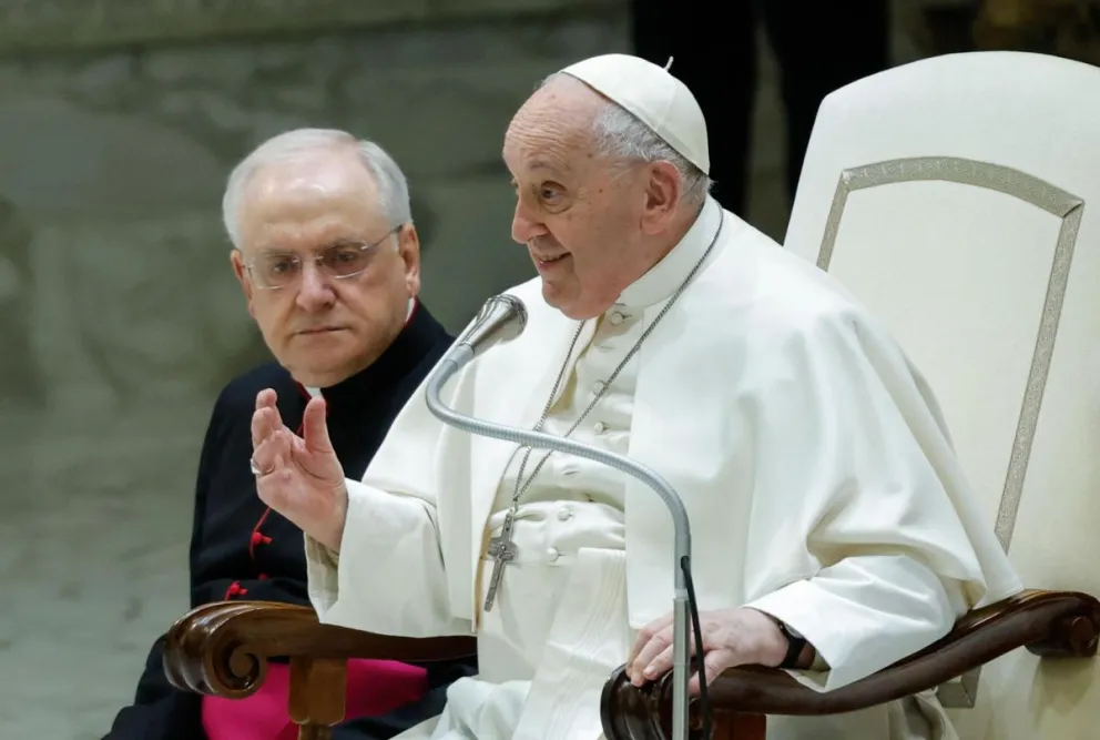 El papa Francisco durante una anterior audiencia en el Vaticano. Foto: EFE. 