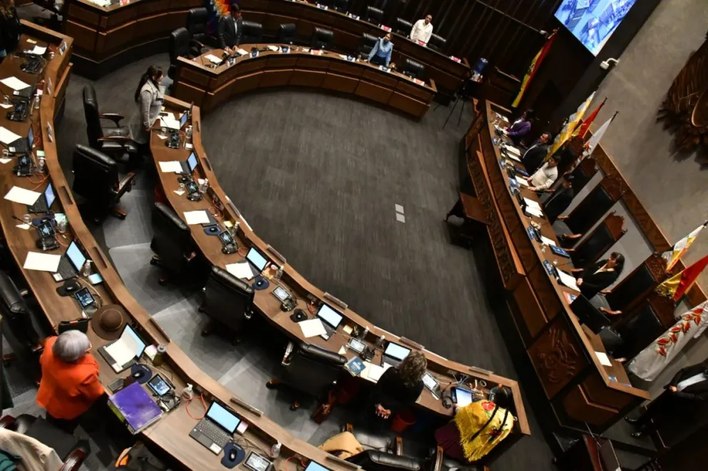 La 73° sesión de la Cámara de Senadores. Foto: APG 