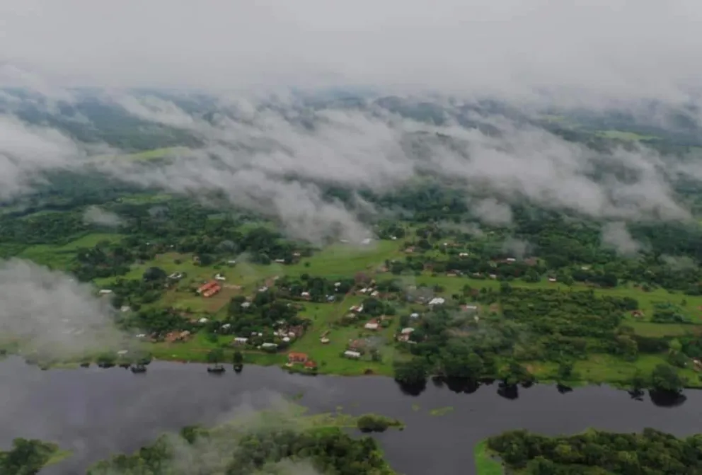Una vista de la comunidad Piso Firme. Foto: RRSS