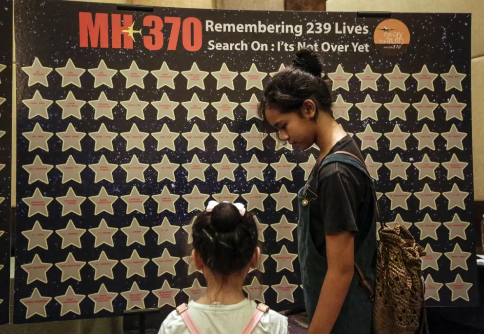 Un homenaje a las victimas del vuelo MH370 en una imagen de 2020. Foto: EFE