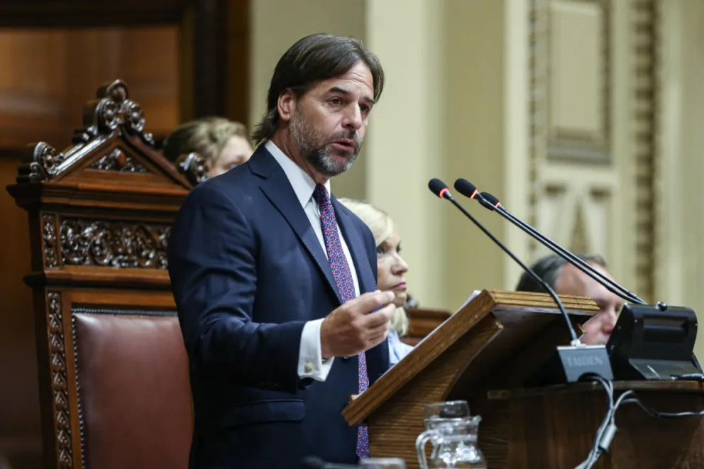 El presidente de Uruguay Luis Lacalle Pou, en una imagen de archivo. Foto: EFE