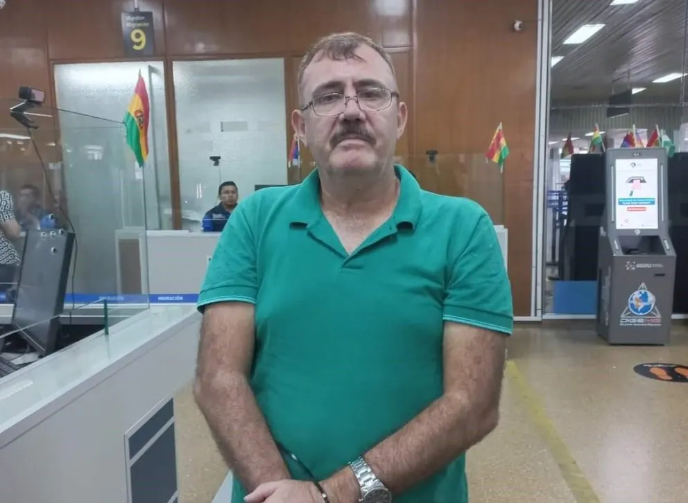 Marco Antonio Roca Alí, el extraditado. Foto: Ministerio de Gobierno