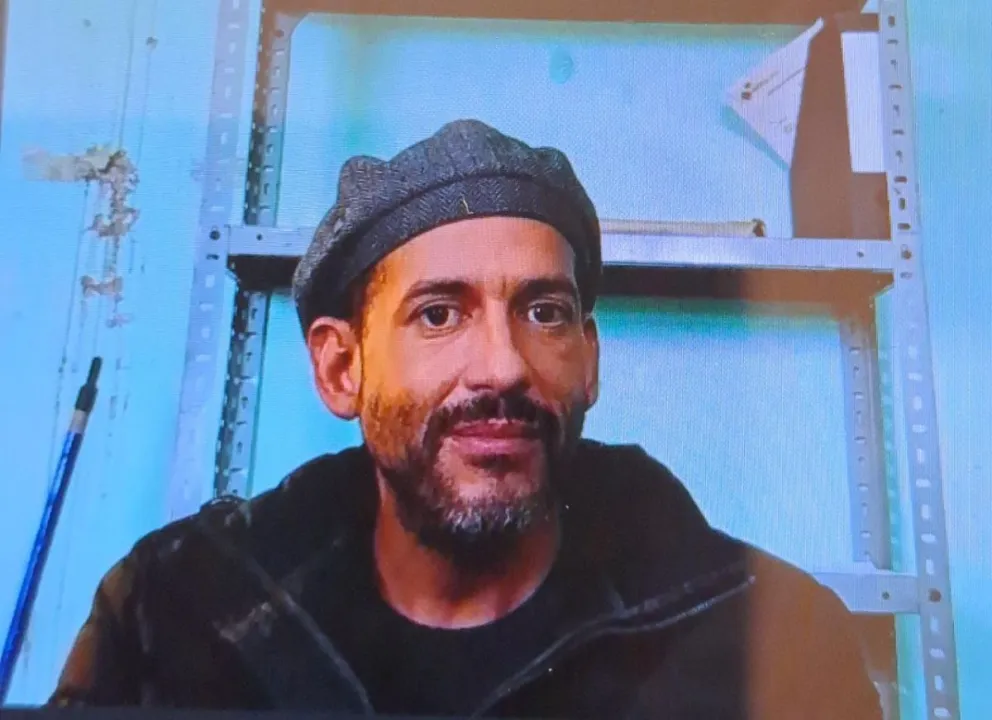 El gobernador electo de Santa Cruz, Luis Fernando Camacho, en el penal de Chonchocoro, en Viacha. Foto. ABI.