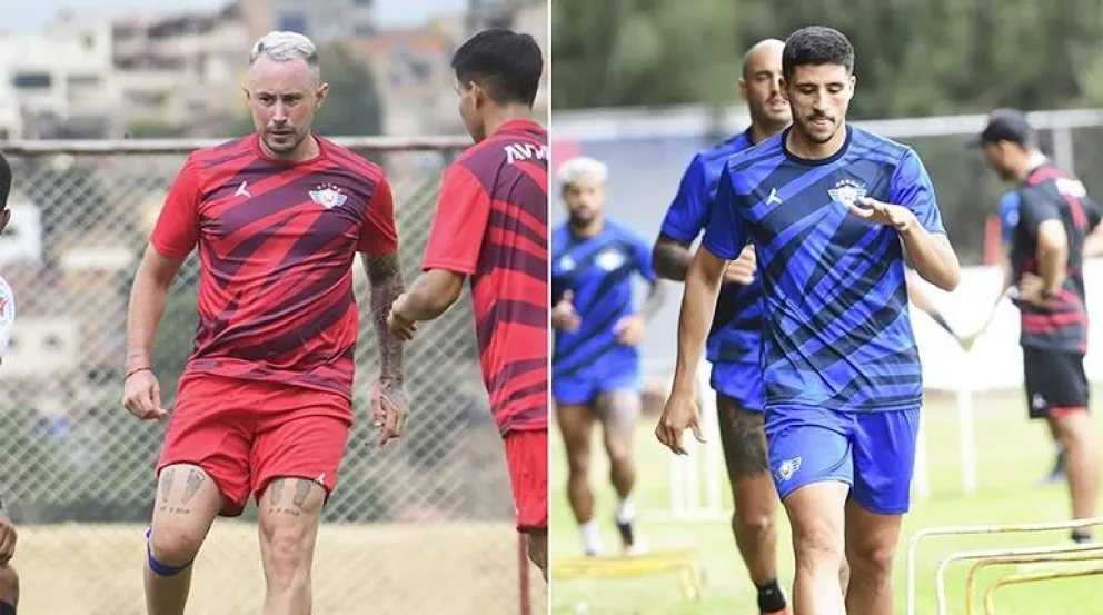 Amaral (izq.) y Chiatti no jugarán este jueves ante Bolívar. Foto: Los Tiempos.