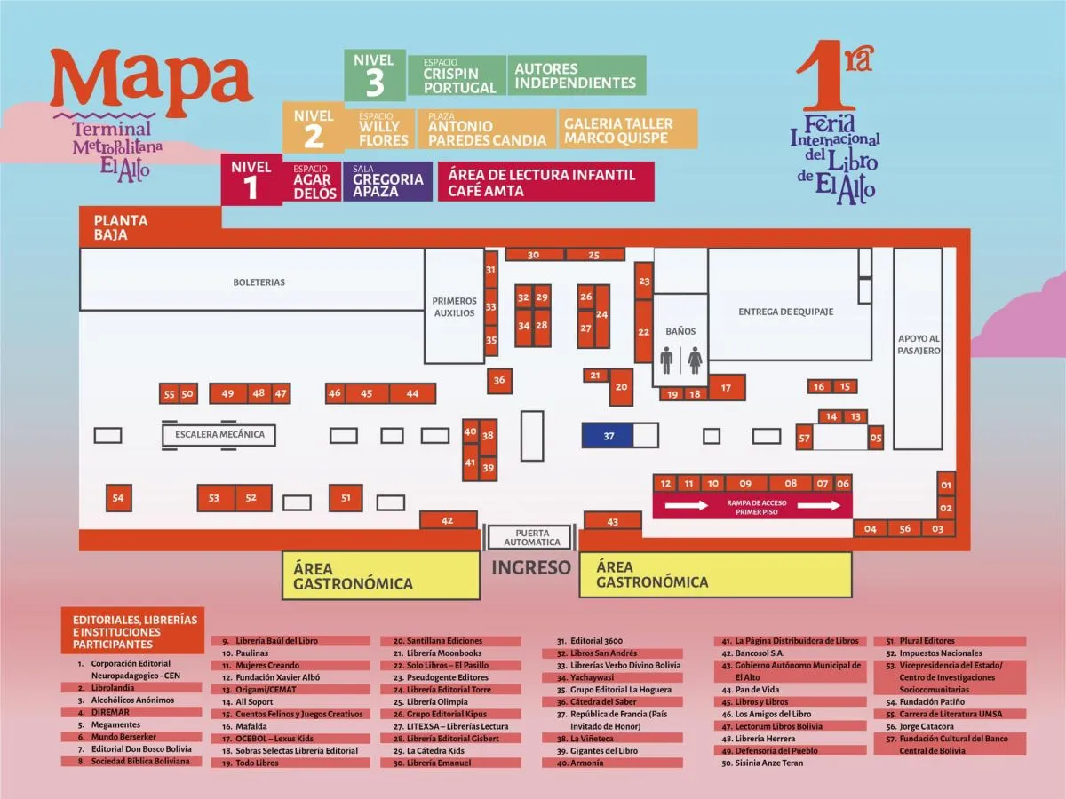 Gu&iacute;a para recorrer la Feria del Libro en El Alto