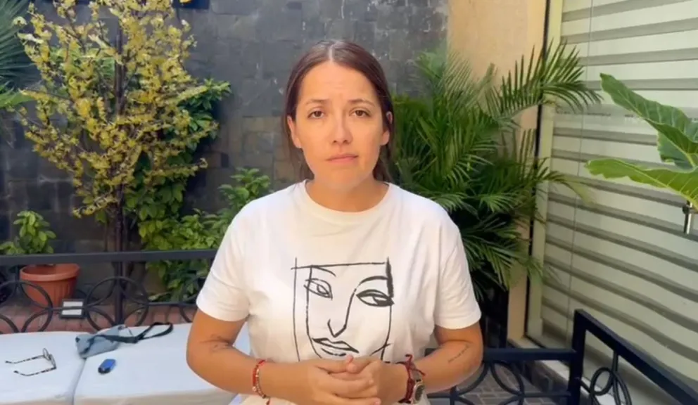 La diputada Campero en el mensaje difundido hoy. Foto: Captura de video