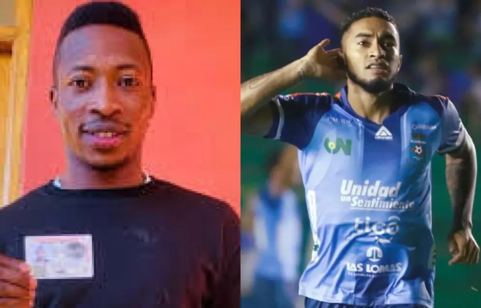 David Akologo (izq.), con su cédula de ciudadano boliviano, y Rafinha, los nuevos convocados a la selección nacional. 