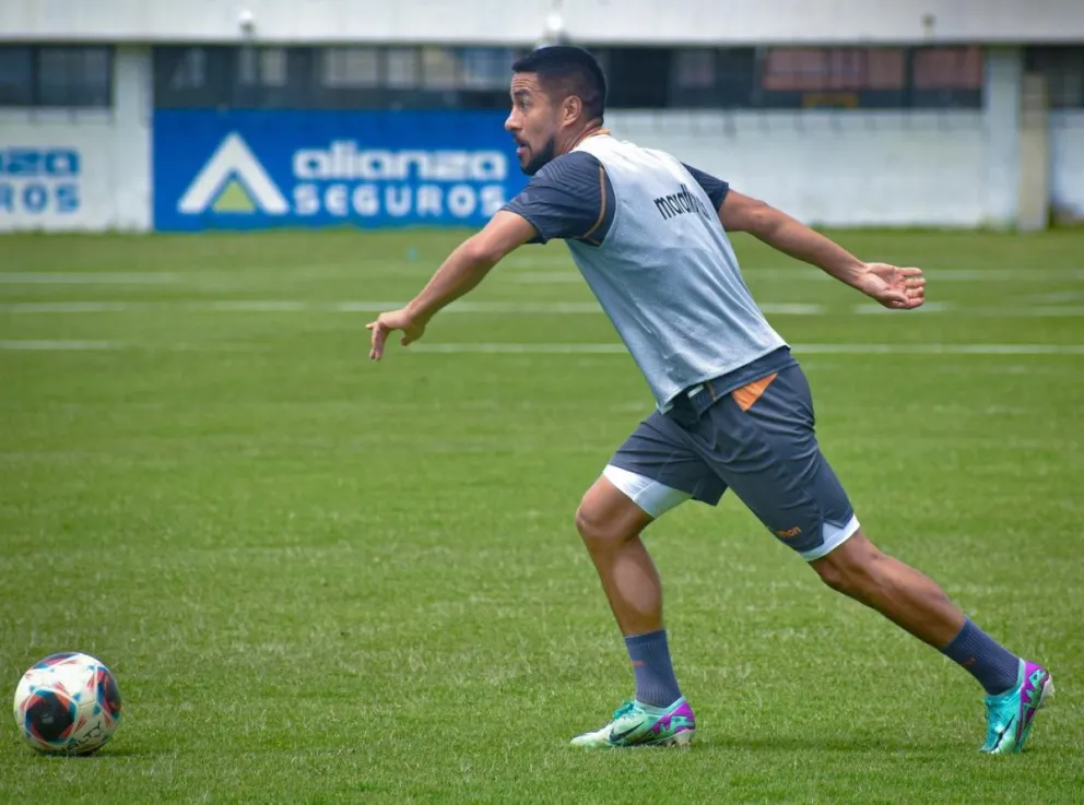 Rodrigo Ramallo, hombre gol en el aurinegro. Foto: club The Strongest
