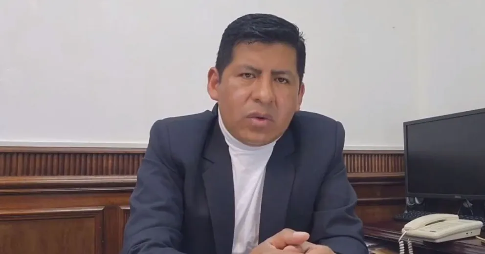 El vocal del Tribunal Supremo Electoral (TSE), Tahuichi Tahuichi. Captura de video de @Tahuichi_.