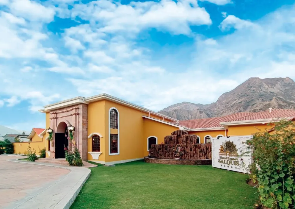 El hotel Salquis Resort presta sus servicios con normalidad y pide a sus clientes llegar por Achocalla. Foto: Salquis Resort.