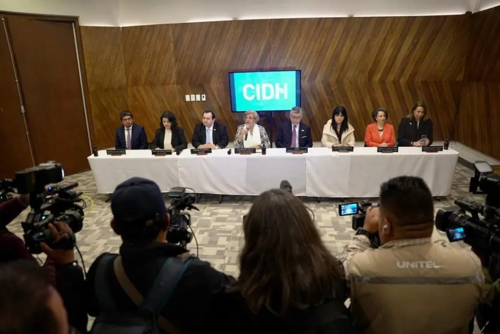 Los representantes de la CIDH en la visita in loco que realizaron a Bolivia, en marzo de 2023. Foto: CIDH