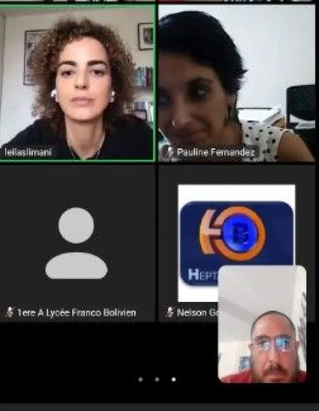 Charla digital con la escritora francomarroqu&iacute;.&nbsp; &nbsp; &nbsp; &nbsp; &nbsp;FOTO: Jorge Soruco / Visi&oacute;n 360