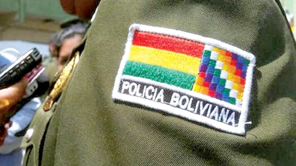 Insignia de la Policía Boliviana. Foto referencial.