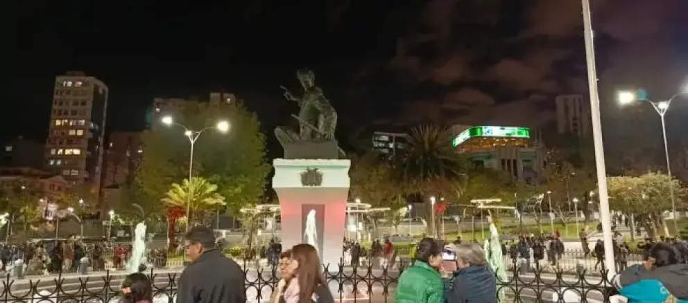 La remodelada plaza Abaroa, en La Paz. Foto: AMUN.