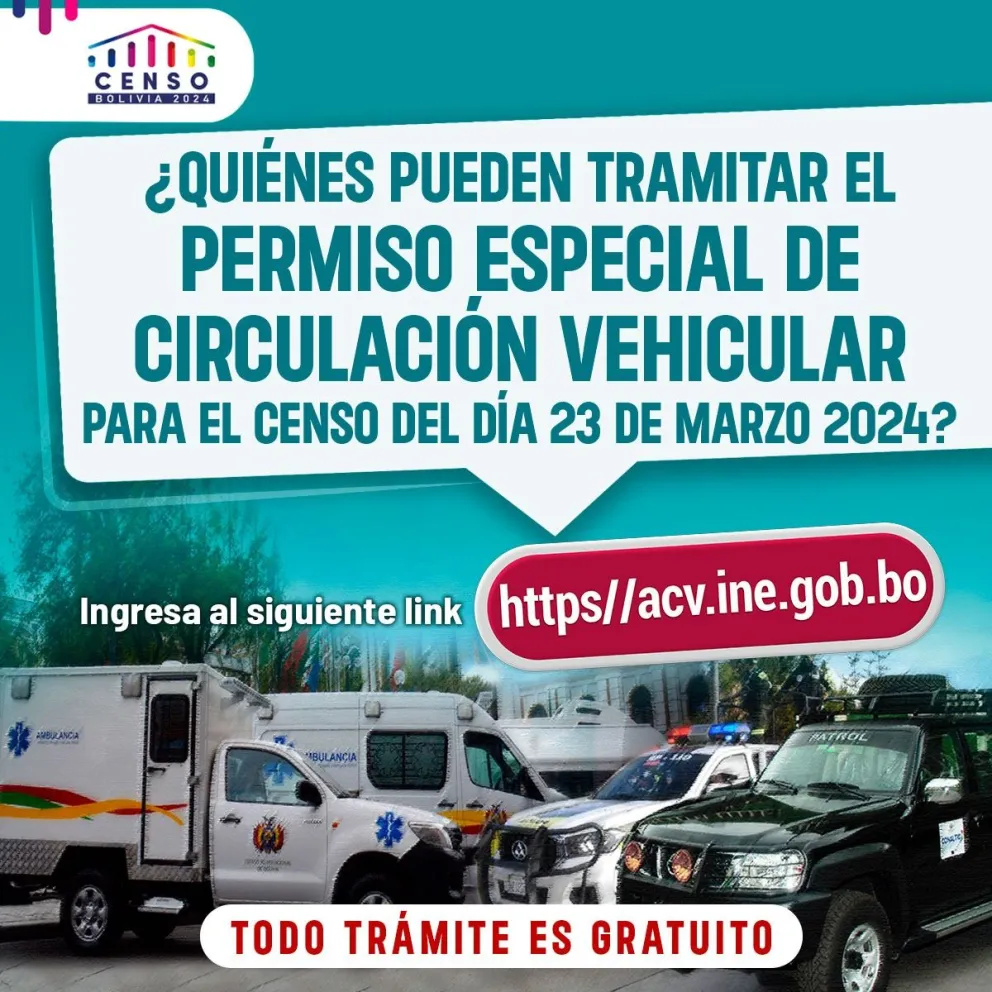Afiche de INE para la sacar los permisos de circulación Foto: INE