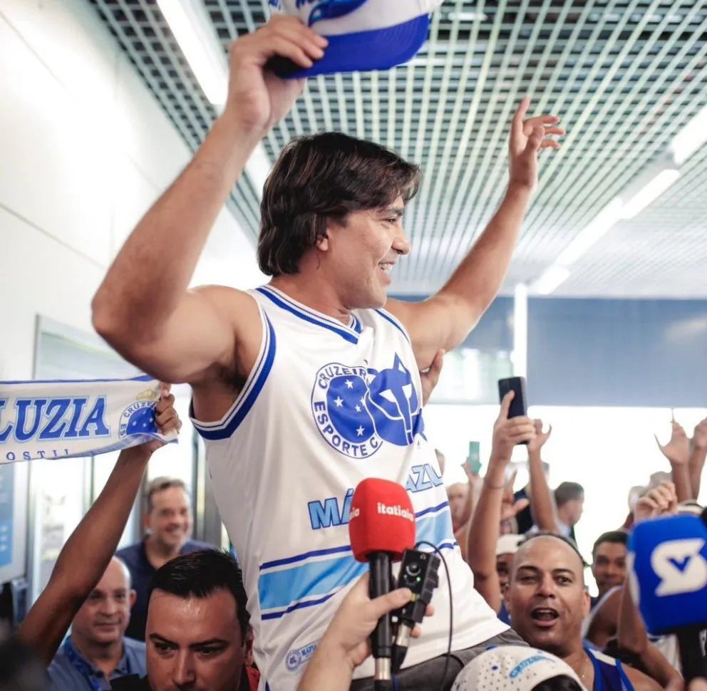 Martins a sun llegada a la ciudad de Belo HOrizonte. Foto: Globo Esporte