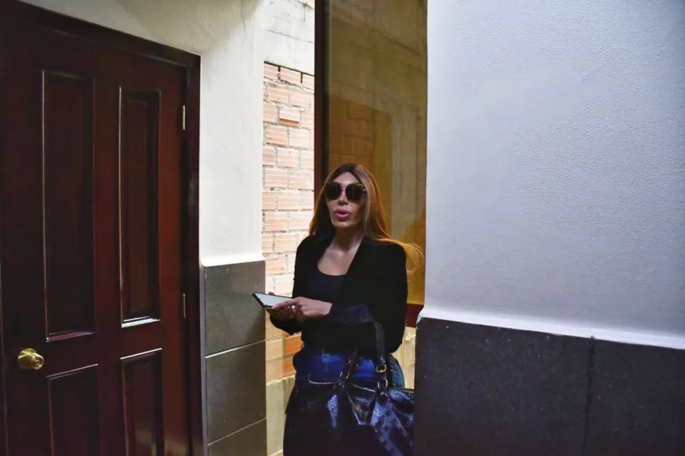 Gabriela Zapata se presentó la mañana de este lunes en los juzgados. Foto: APG