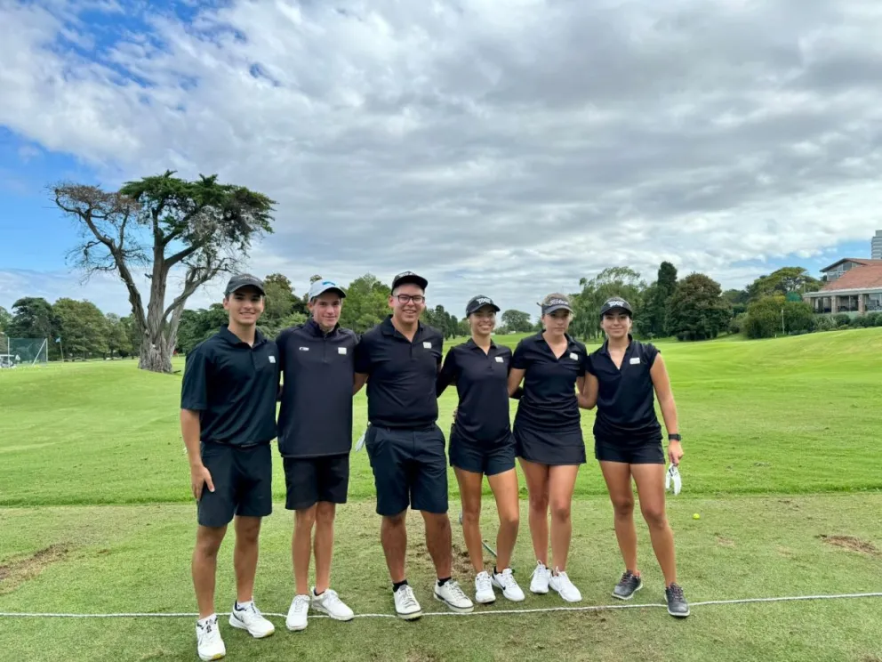 Los equipos masculino y femenino de Bolivia ya están en Montevideo. Foto: Federación Boliviana de Golf.