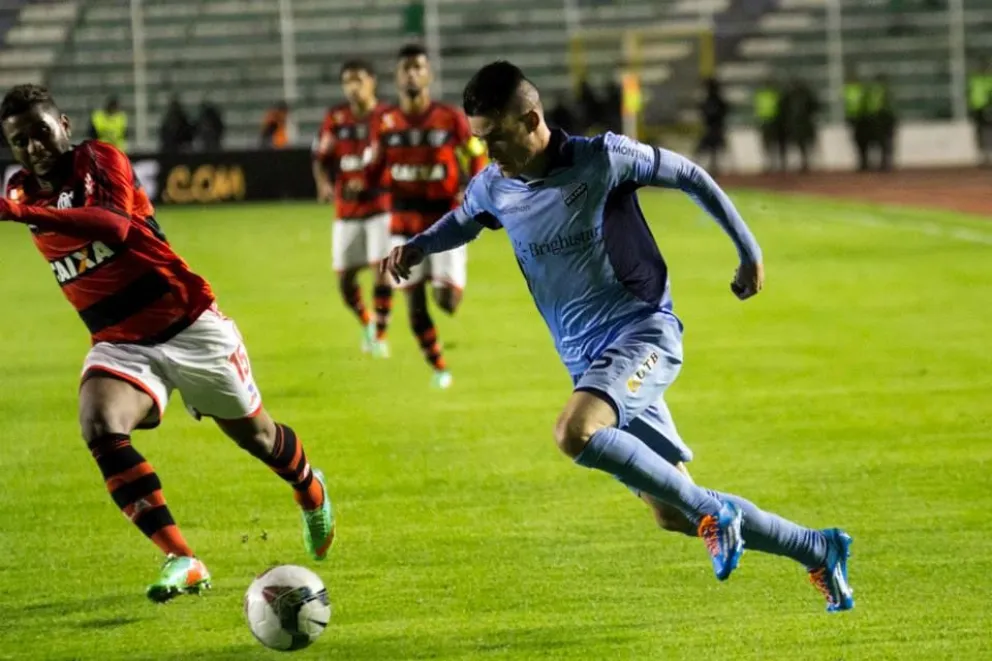 El partido de Bolívar y Flamengo de 2014 en el Siles. Foto: Club Bolívar.