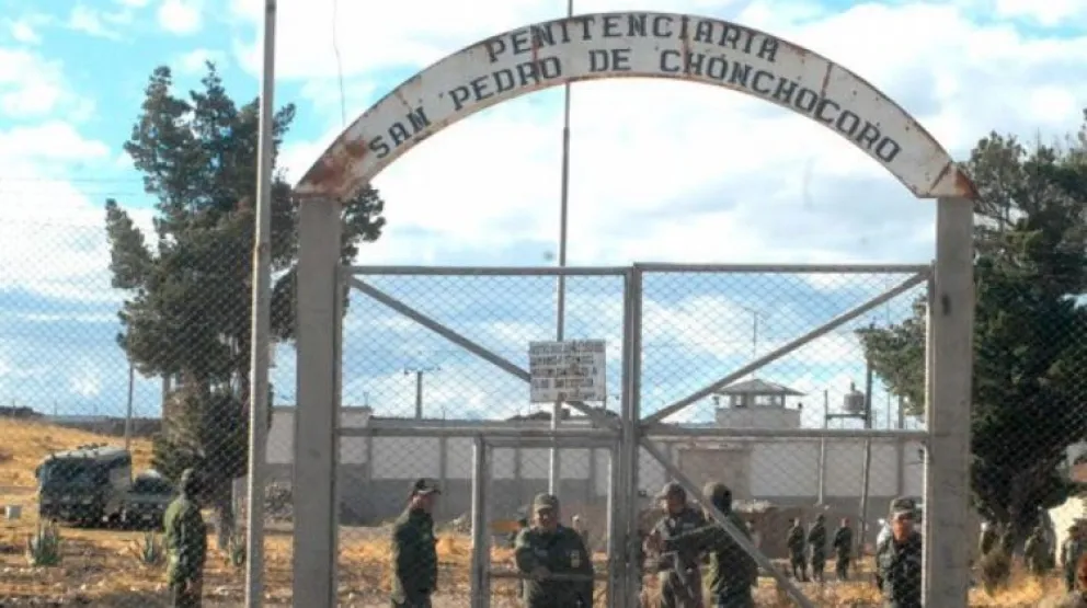 El ingreso al penal de máxima seguridad de Chonchocoro, en Viacha. Foto: ABI