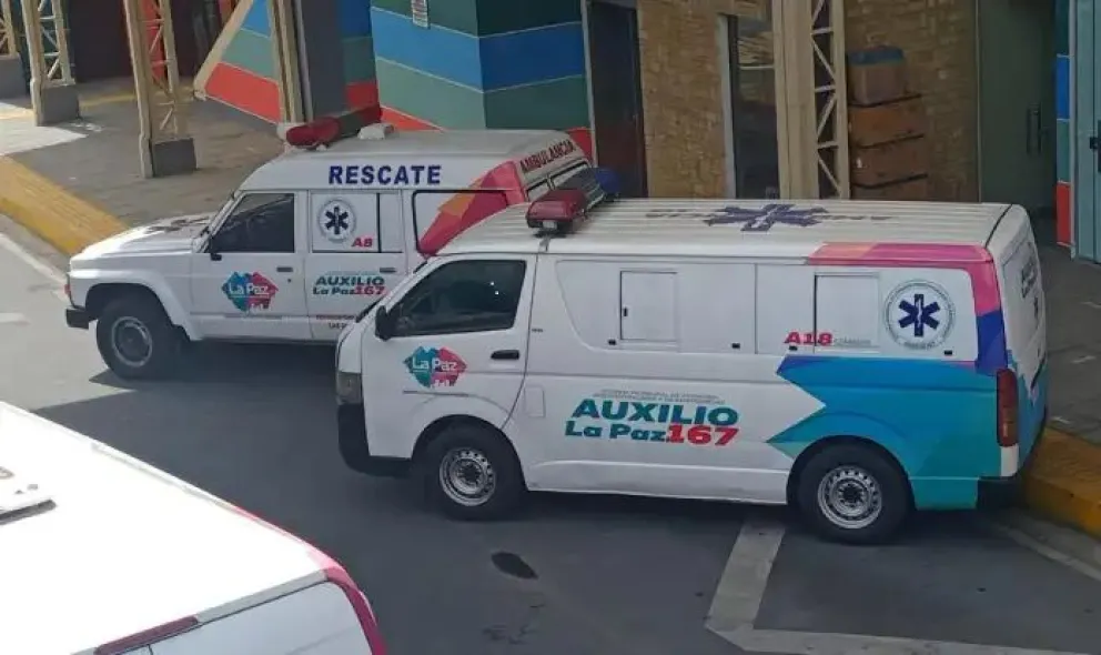 El servicio de ambulancias de la Alcaldía de La Paz, estará disponible para cualquier emergencia el día del Censo. Foto: AMUN