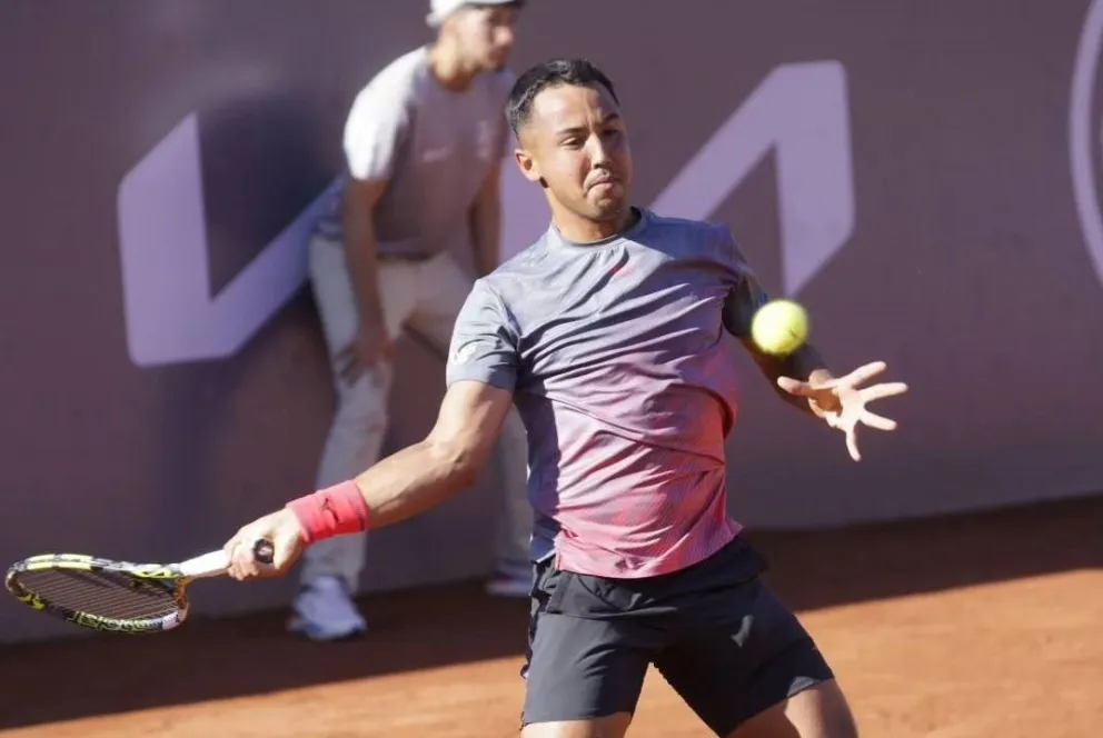 Dellien en un partido anterior del circuito profesional. Foto: Challenger de Santiago.