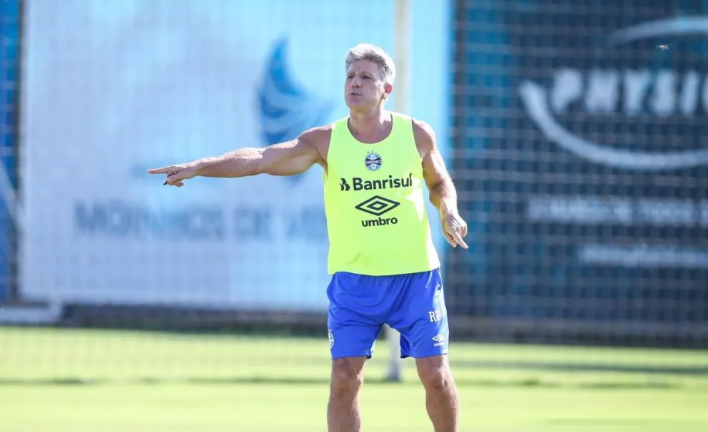 Renato Portaluppi entrenador del Gremio de Porto Alegre: Foto: Gremio