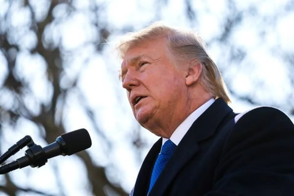 Trump durante una marcha provida en Washington. Foto: EFE