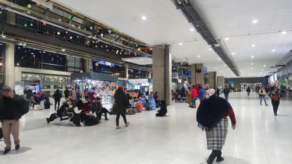 La Terminal Metropolitana El Alto, el pasado 19 de febrero. Foto: Facebook de la terminal