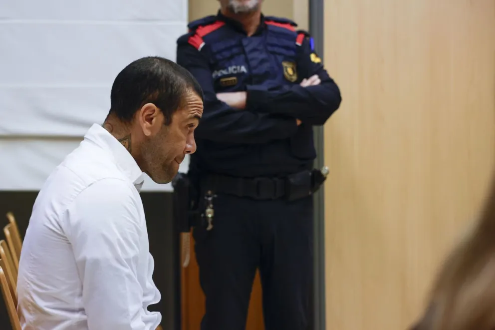 El jugador brasileño, en el momento de conocer su sentencia. Foto EFE