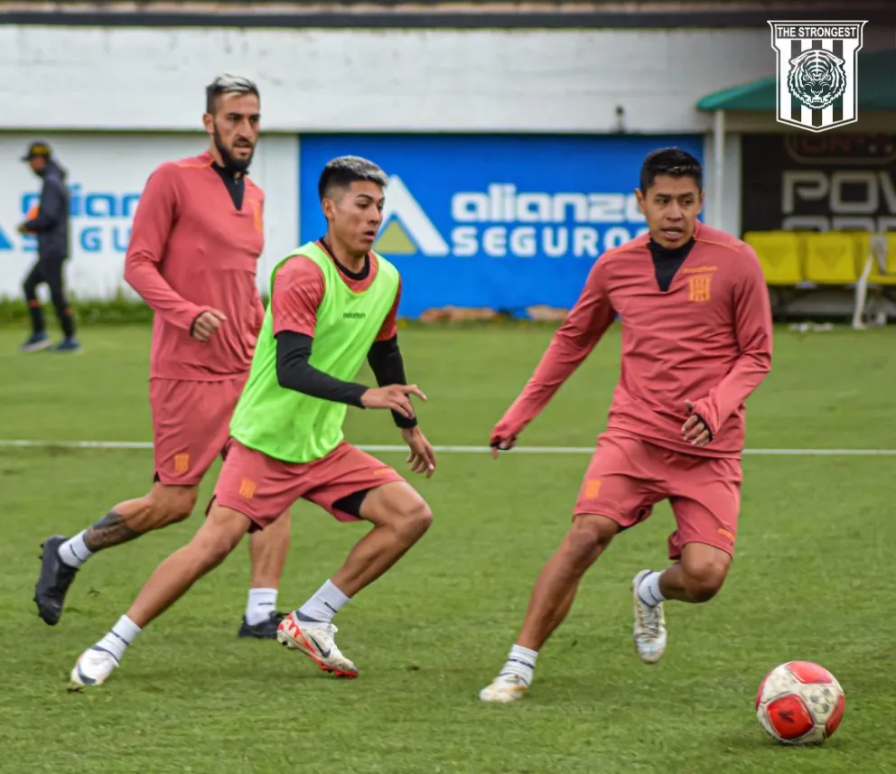 Un entrenamiento pasado del Tigre. Foto: Club The Strongest.