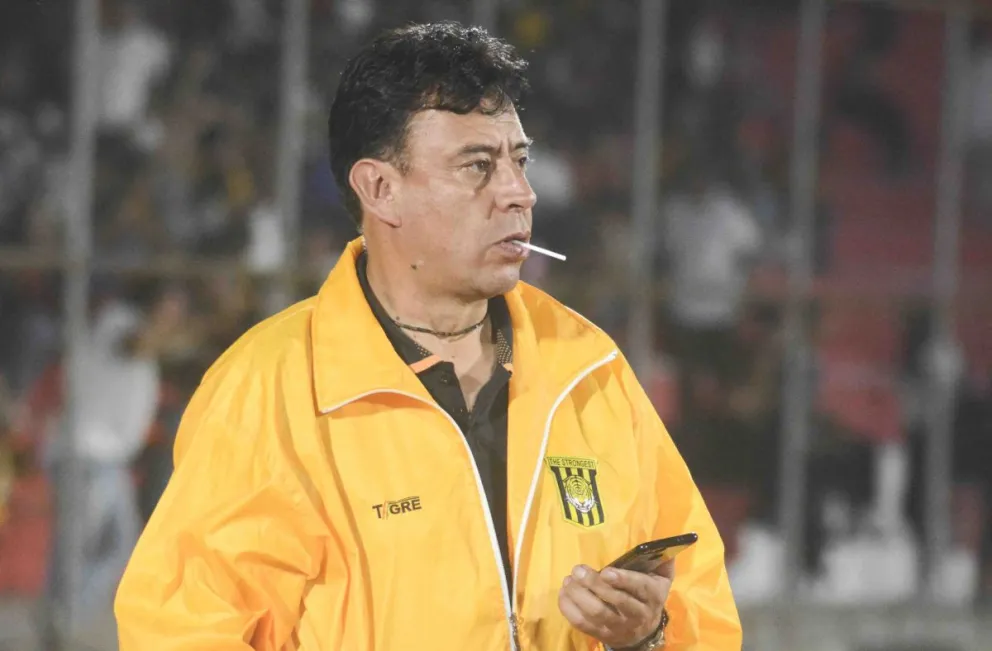 Juan Pablo Revilla, presidente del Comité de Fútbol de The Strongest. Foto: AFP