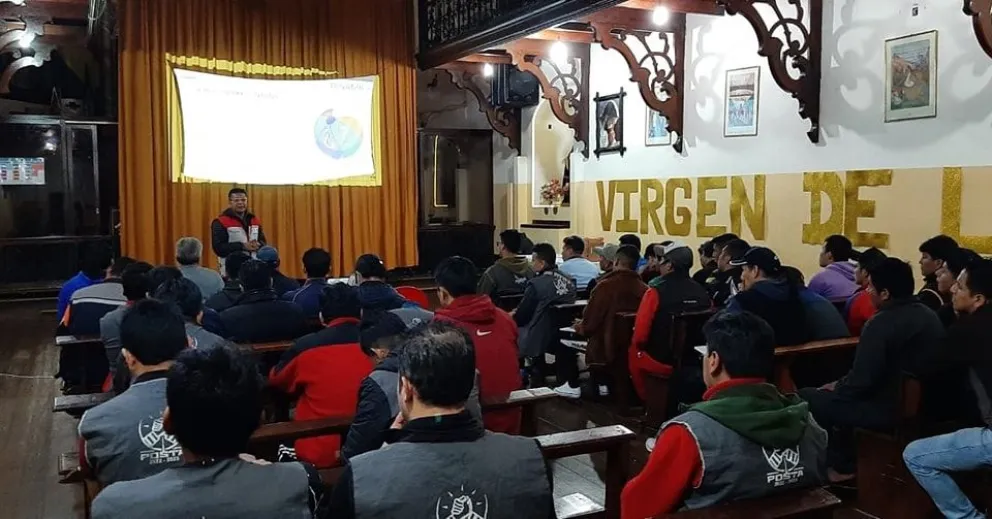Personal del INE capacitó a privados de libertad en el penal de San Pedro. Foto: Régimen Penitenciario