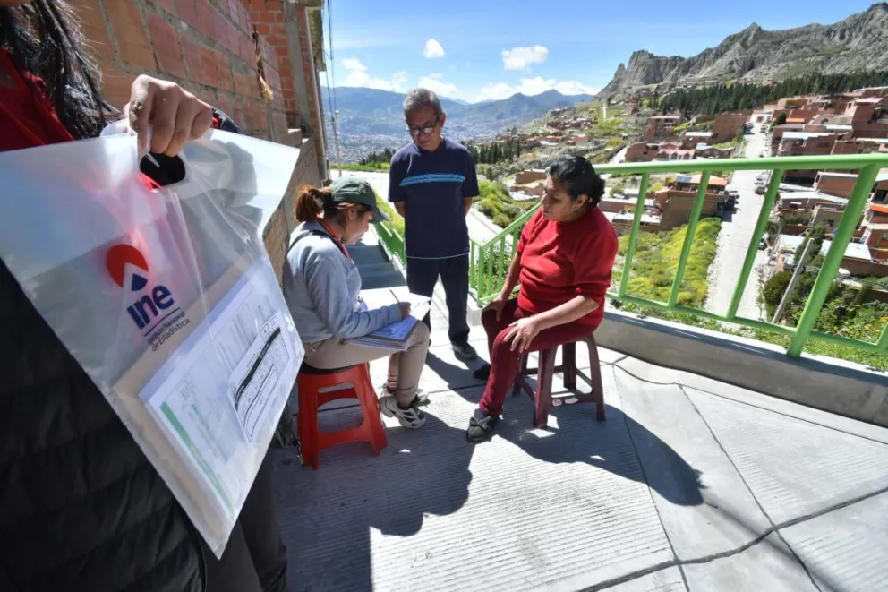 Bolivia realiza el Censo de Población y Vivienda después de 12 años.   Foto: APG