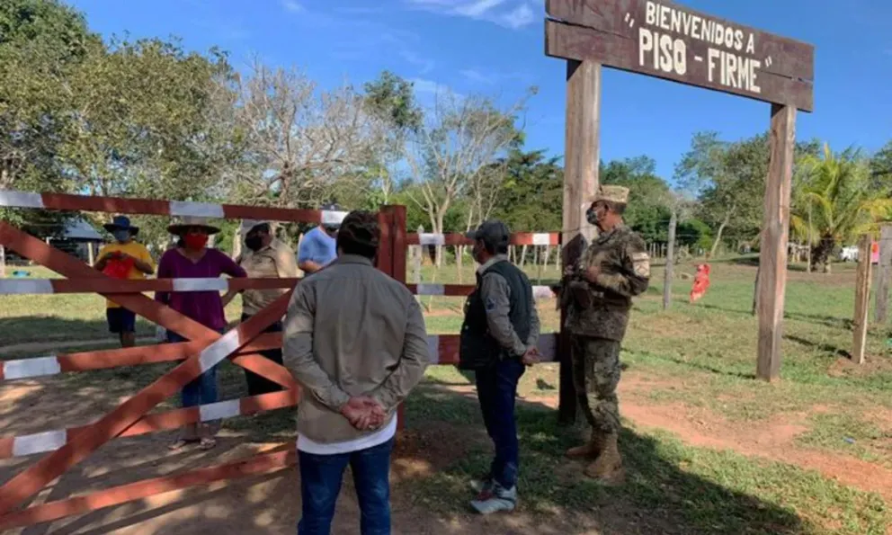 La comunidad Piso Firme, ubicada en el límite entre los departamentos de Santa Cruz y Beni. Foto: T-informas.
