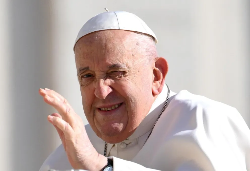 El Papa Francisco en una audiencia general de la Plaza de San Marcos. Foto: EFE