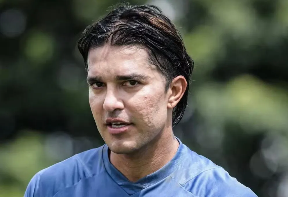 Marcelo Martins en el predio de entrenamientos del Cruzeiro en Belo Horizonte. Foto: Cruzeiro. 