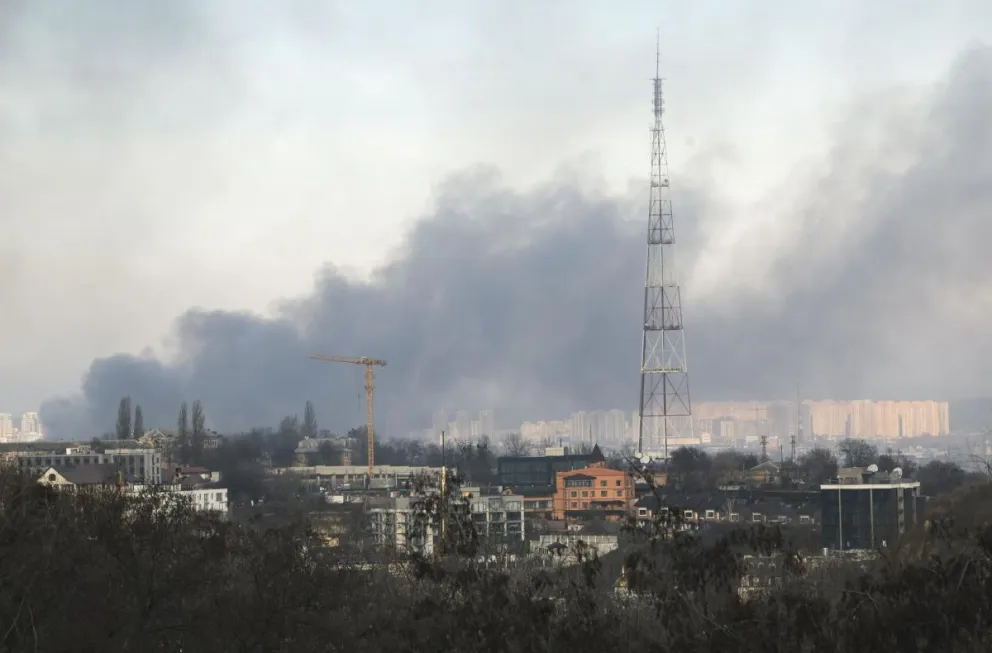 Un bombardeo ruso en Kiev en una imagen de archivo. Foto: EFE