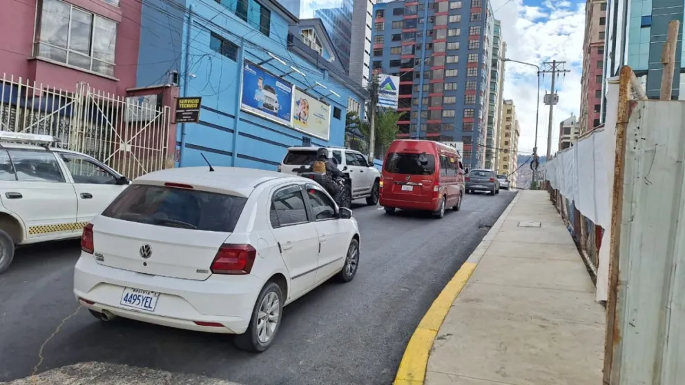La vía reasfaltada y habilitada, este lunes. Fotos: Diego Gonzáles / Visión 360
