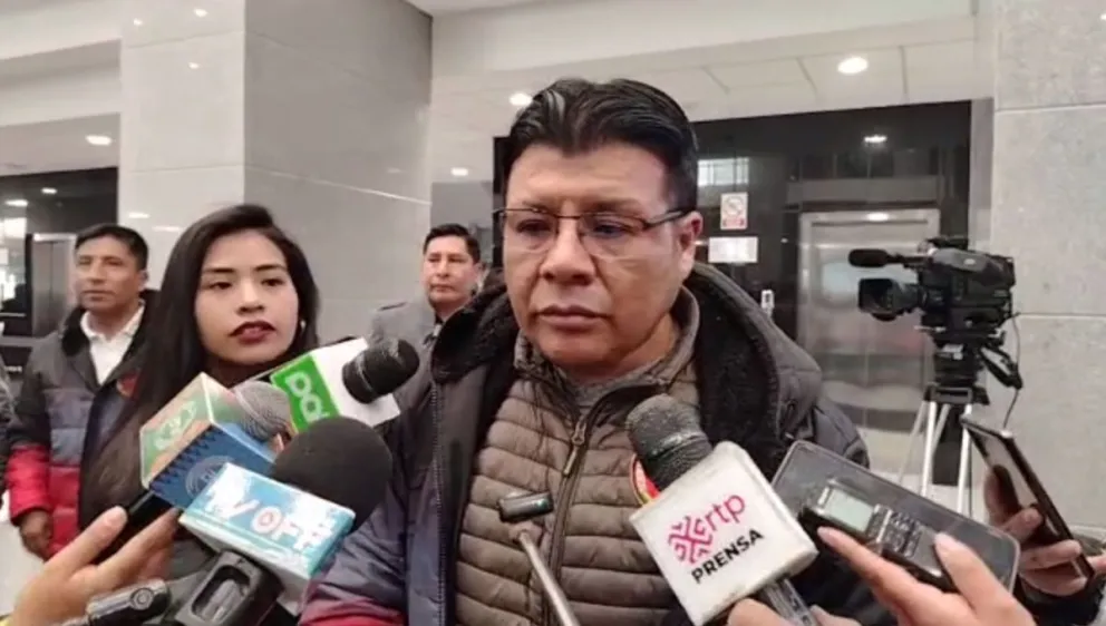 Marcelo Mayta durante el contacto con la prensa hoy. Foto: Captura de video