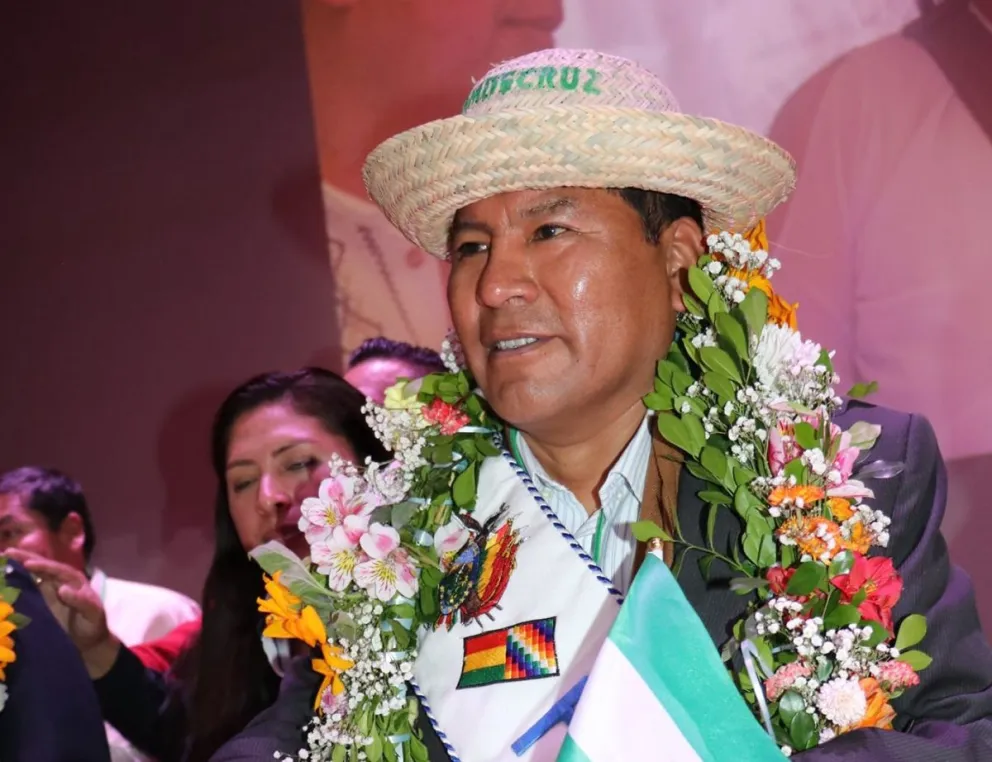 El presidente de la Federación de Asociaciones Municipales de Bolivia (FAM-Bolivia), Flavio Merlo. Foto: FAM-Bolivia