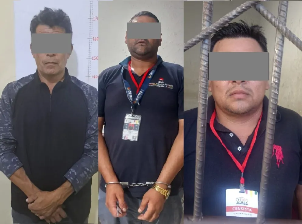 Los agresores fueron aprehendidos y puestos a disposición de la justicia.   Foto: Policía Boliviana
