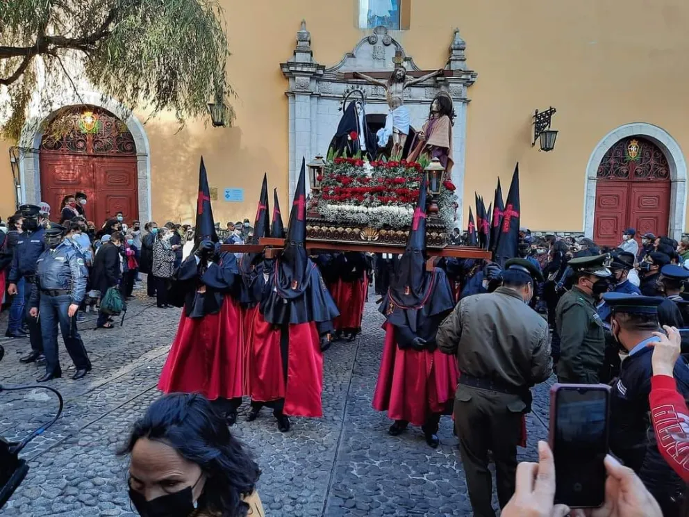 Procesión de la Parroquia La Merced.    Foto: GAMLP