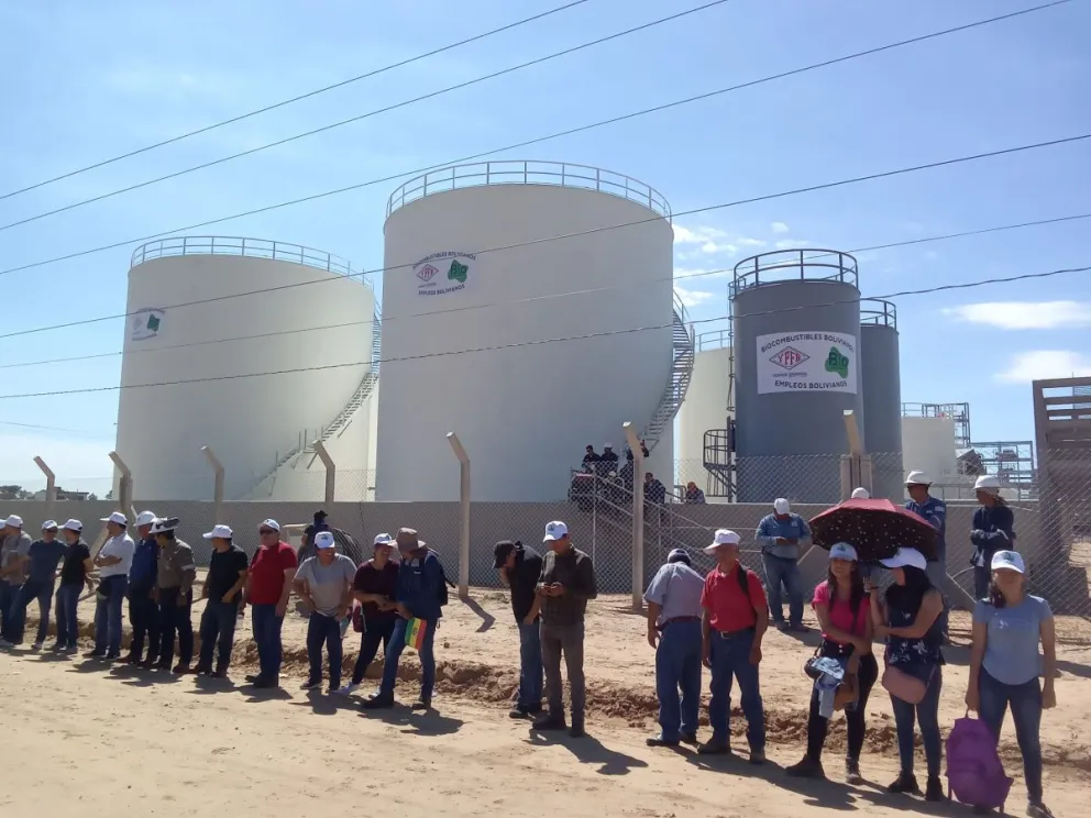 La planta de biodiesel, emplazada en el departamento de Santa Cruz. Foto. APG.