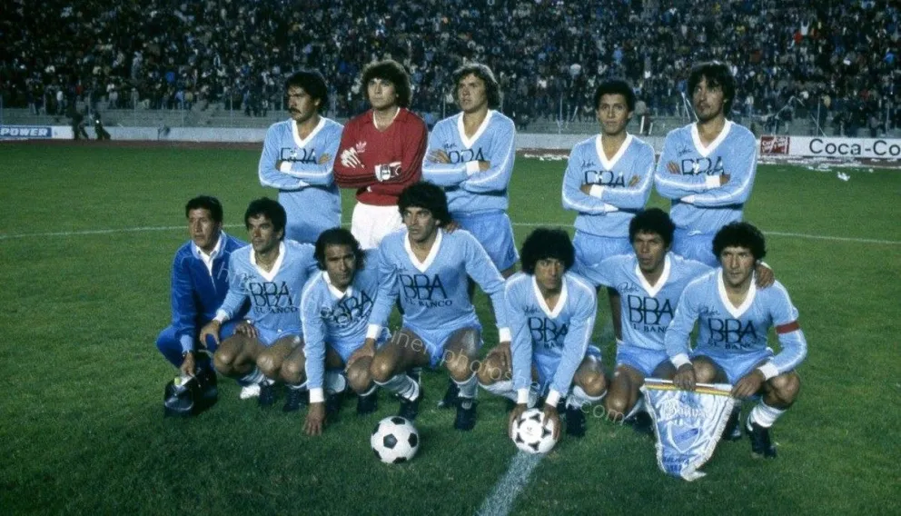 El plantel de Bolívar de 1984. Foto: Juha Tamminen.