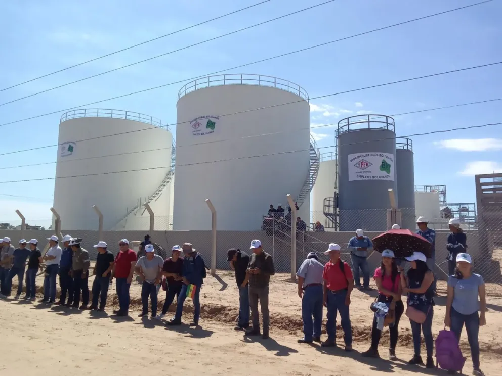 La planta de biodiésel inaugurada ayer en Santa Cruz. Foto: APG 